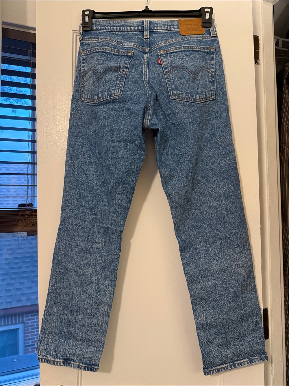 Levi Medium Blue Straight-Leg Jeans - Picture 3 of 3